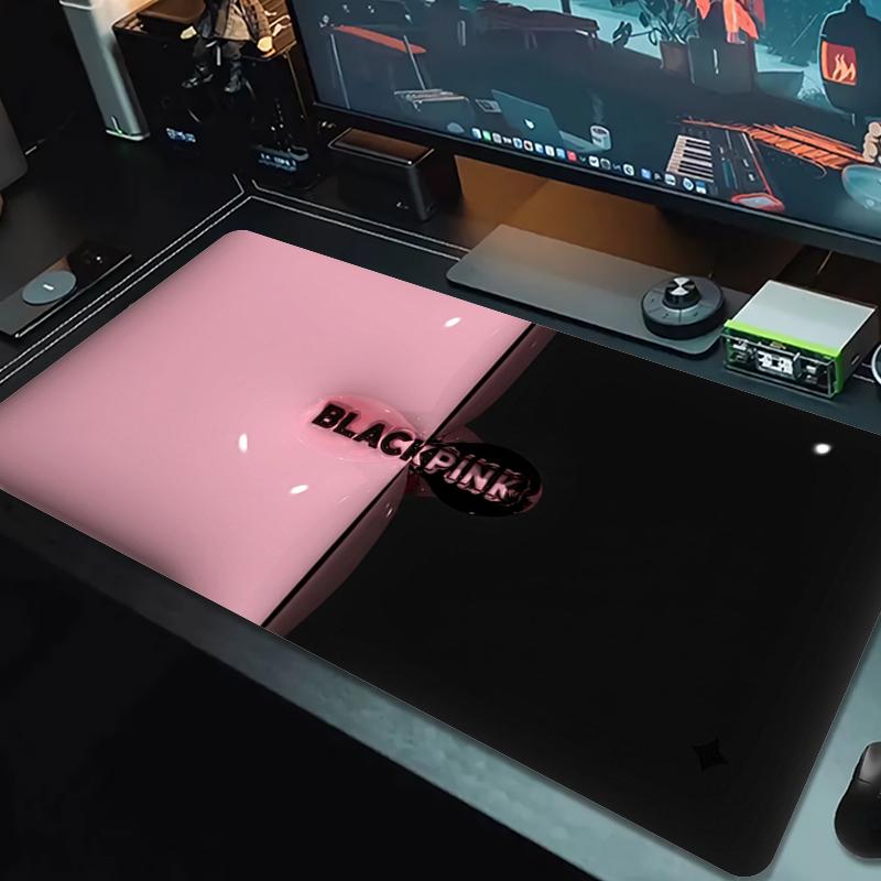 Blackpink Коврик для мыши Большой Игровой Стол Подушка Нескользящий Ноутбук Планшет Большой Коврик для Мыши XXL Коврик Мини ПК Игровой Коврик С Замком по краю_XIA