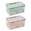 Контейнер для хранения салата, герметичный, прозрачный, Crisper Box, Produce Saver, 2-уровневый охладитель для льда
