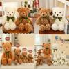 Soft And Cuddly Plush Teddy Bear Doll With Ribbon Ideal For Birthday Gifts For Girls