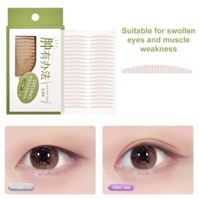 1 коробка, натуральная лента для двойного века, супер липкие, долговечные невидимые наклейки для реалистичной подтяжки век, без клея, косметическая наклейка для подтяжки век