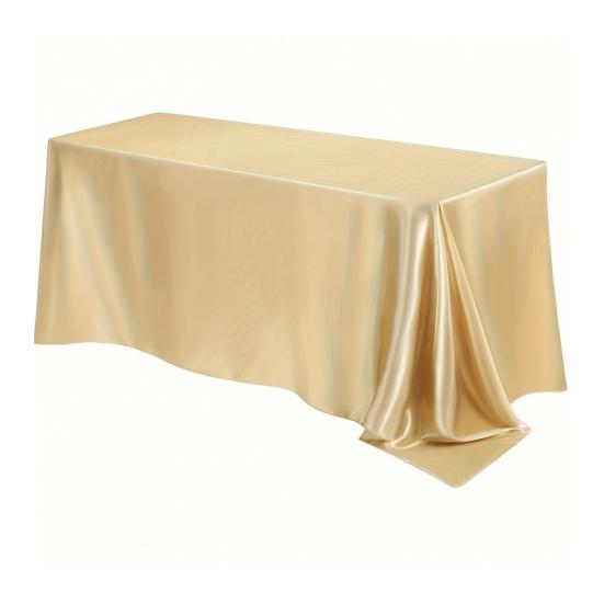 Satin Tablecloth Solid Color Glossy Tablecloth Wedding Table Cover Cloth for Home Restaurant Birthday Party Bridal Shower Dining Table
