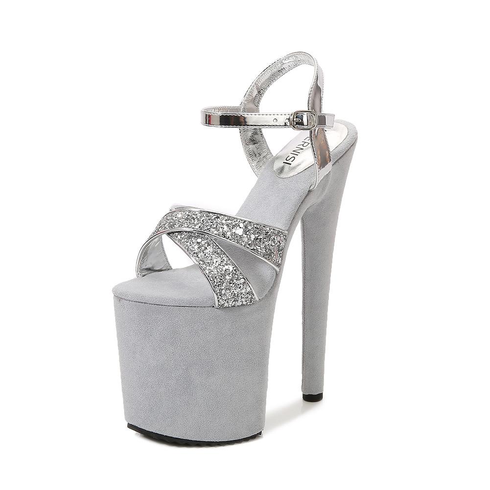 Ненавижу заоблачные туфли-принцессы, женские туфли для pole dance, модель для подиума, водонепроницаемая платформа, супервысокий каблук, большой размер, босоножки на высоком каблуке