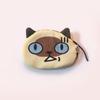 Сумки для наушников Kawaii Cat, детский кошелек для монет, интересные наушники с выражением кота, кабель для передачи данных, портативная сумка для хранения