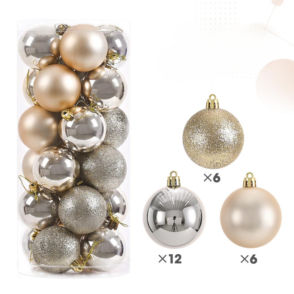 24 шт. 3/4/6/8 см елочные шары елочные украшения шары рождественские подвески для елки домашняя вечеринка рождественская елка декор подарок на новый год