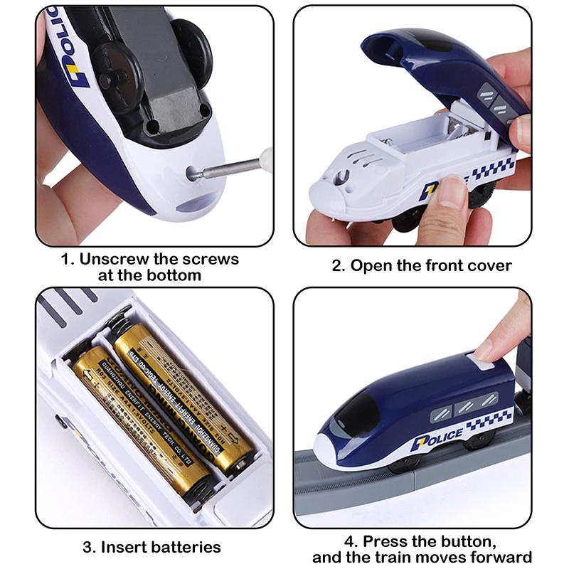 66 шт. набор поездов на батарейках с магнитным соединением, подарки для мальчиков и девочек, гоночная трасса, железнодорожная игрушка