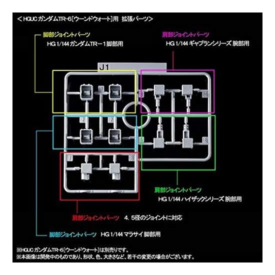 BANDAI HG 1/144 Gundam TR-1 [Hazel Custom] & Expansion Parts for Gundam TR-6 (Hobby Online Shop Limi