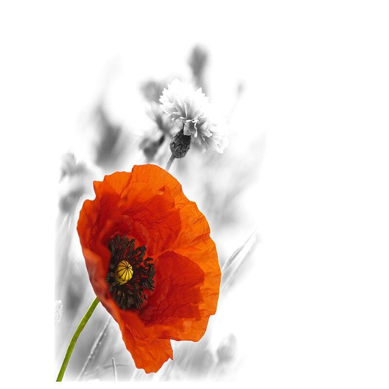 Алмазная картина, полная дрель, круглые красные цветы для взрослых, детей, алмазная художественная вышивка, украшение дома