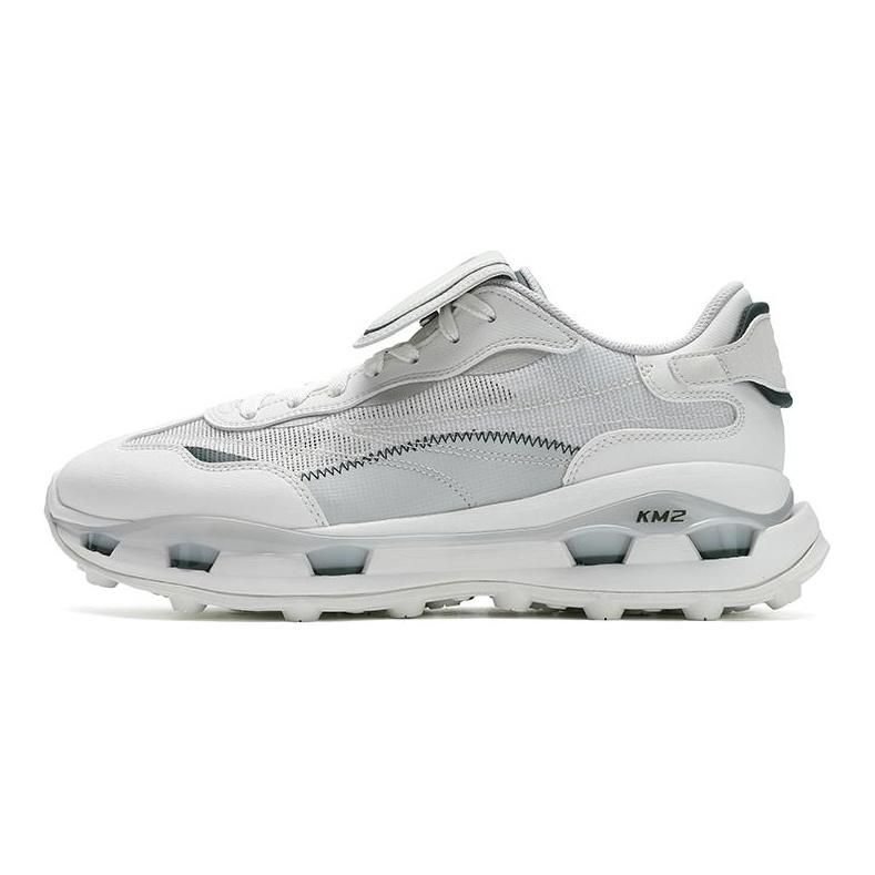 Fila KM2 Дышащие повседневные кроссовки с амортизацией Низкие Мужские Бело-серые F12M533121FBD
