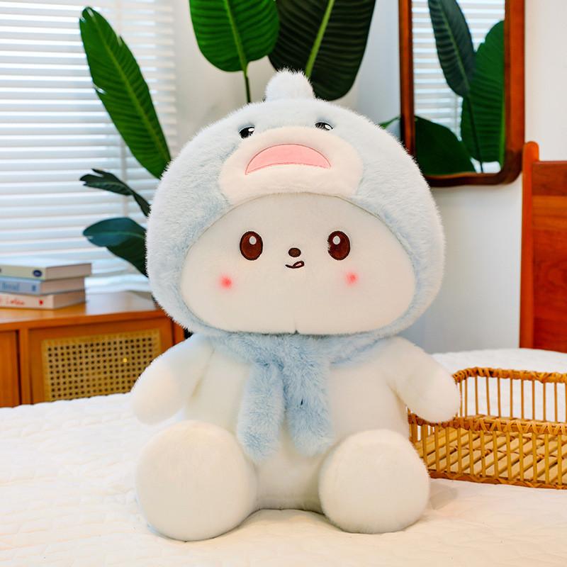 Плюшевые игрушки кошки шарф акулы мультяшные животные наполнитель кукла рождественский подарок украшение