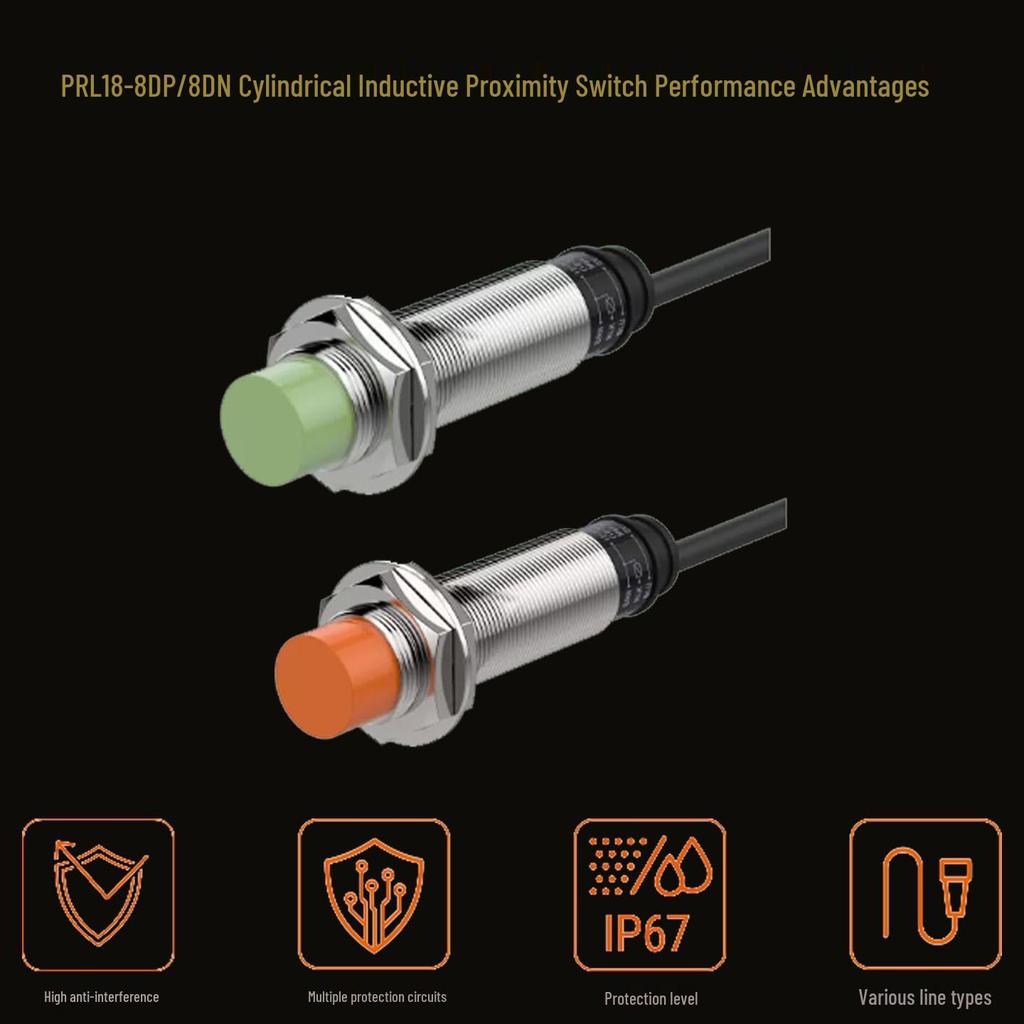 Autonics PRL18 Series Proximity Switch: PRL18-8DP/DP2/DN/DN2, PRL18-5DP/DP2/DN/DN2