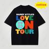 Harry Styles Love On Tour Summer Unisexs Cotton Short Sleeved Y2k Hip Hop Rock Rap Band Street Casual Comfortable Round Neck Top