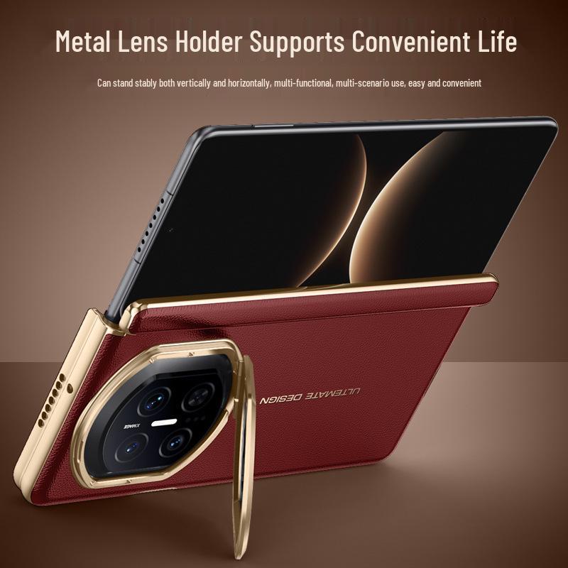 Магнитный складной чехол для телефона Huawei Matex7 Collector's Edition - Полное покрытие, Защита от падений, Защита объектива с двойной центральной осью