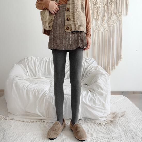 Женские колготки Высокая эластичность Плотная посадка Подчеркивающие изгибы тела Брюки для ягодиц Осень Зима Бархатная подкладка Леггинсы