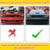 1Pair (Left + Right) Car Front Bumper Lip Splitter Protector For Dodge Challenger R/T SRT GT