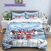 Diddl Custom Name Pattern Bedding,Quilt Set Quilt Cover Pillowcase Home Birthday Gift(1 * duvet cover + 2 * pillowcase, without core)