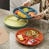 Ветер Пластиковая Тарелка для Завтрака 211 Тарелка для Снижения Веса Корейская Сетчатая Тарелка Бытовая Количественная Тарелка Круглая Фруктовая Тарелка