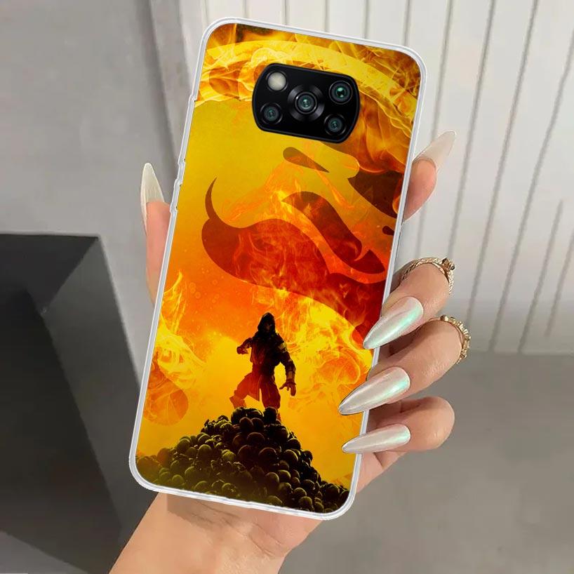 Mortal Kombat Phone Case for Xiaomi Poco X5 X6 X7 Pro F7 Ultra M7 Redmi 15 15C 13 13C 12 12C 10 10A 10C 9 9A 9C 9T Shell Poco X7