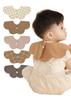 Konny Baby Bib Baby Bib Rolling Quick Baby Baby Stylish Present 3 Creamy Brown Caramel [Konny] Set, 360° Bib, Absorbent, Drying, Simple, Girls, Boys,