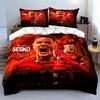 "Red Football Hero Design" Bedding set (1 duvet cover, 2 pillowcases, duvet not included)