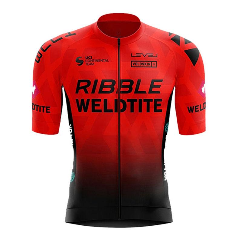 2026 Ribble Weldtite Cycling Jersey Set Short Sleeve Men Anti-UV Bike Summer Cycling Clothing Maillot Ciclismo Hombre Bicycle Suit