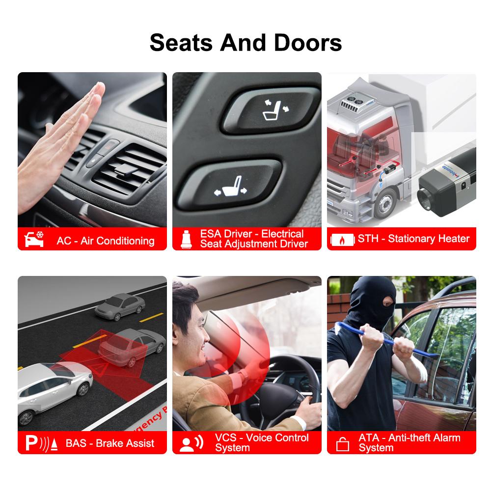 KONNWEI KW460 Obd2 Scanner for Mercedes Benz ABS Airbag Oil ABS EPB DPF SRS TPMS Reset Full Systems Auto Diagnostic Tool