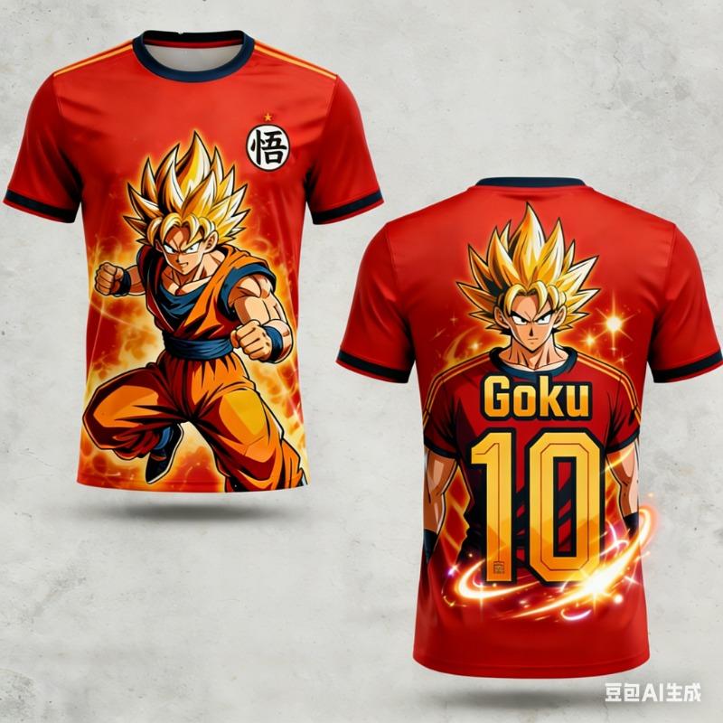 2026 Классический Аниме Dragon Ball Персонаж 3D Печатная Футболка Стиль Y2K Унисекс и Детская Многослойная Обязательная вещь для Лета и Осени