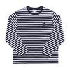 MaiSon KiTSune Мужская футболка с длинным рукавом S Смелый патч с головой лисы Полоска Pm00122kj004