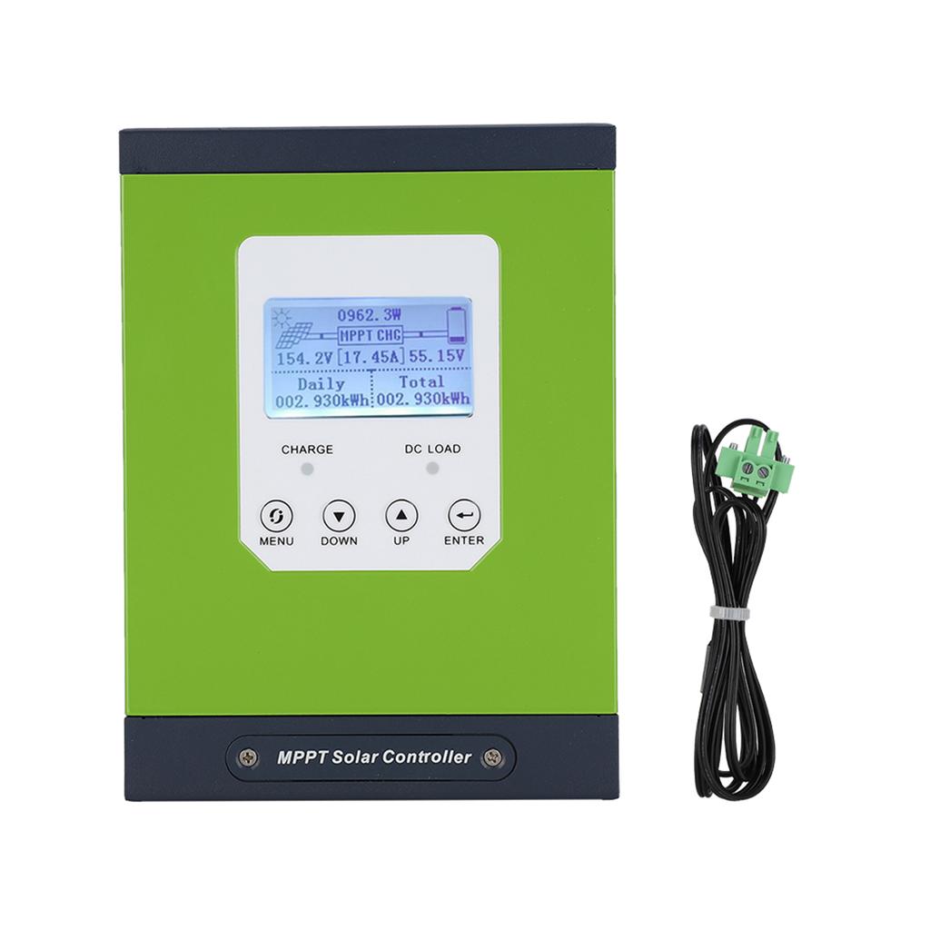 Контроллер заряда солнечной батареи MPPT с ЖК-дисплеем и датчиком температуры 12 В 24 В 48 В, автоматический, 30 А