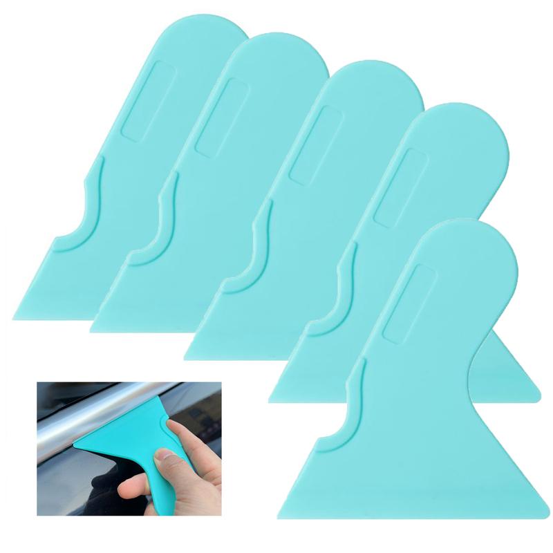 ALIWRAP 5/10pcs Triangular Squeegee Car Vinyl Wrap Film Plug Edge Tool Plastic Scraper Window Tint tall Go Corner Stick Tool