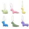 Cartoon Plush Dinosaur Keychain Soft Dinosaur Bag Pendant Lovely Dinosaur Doll Pendant  Couple