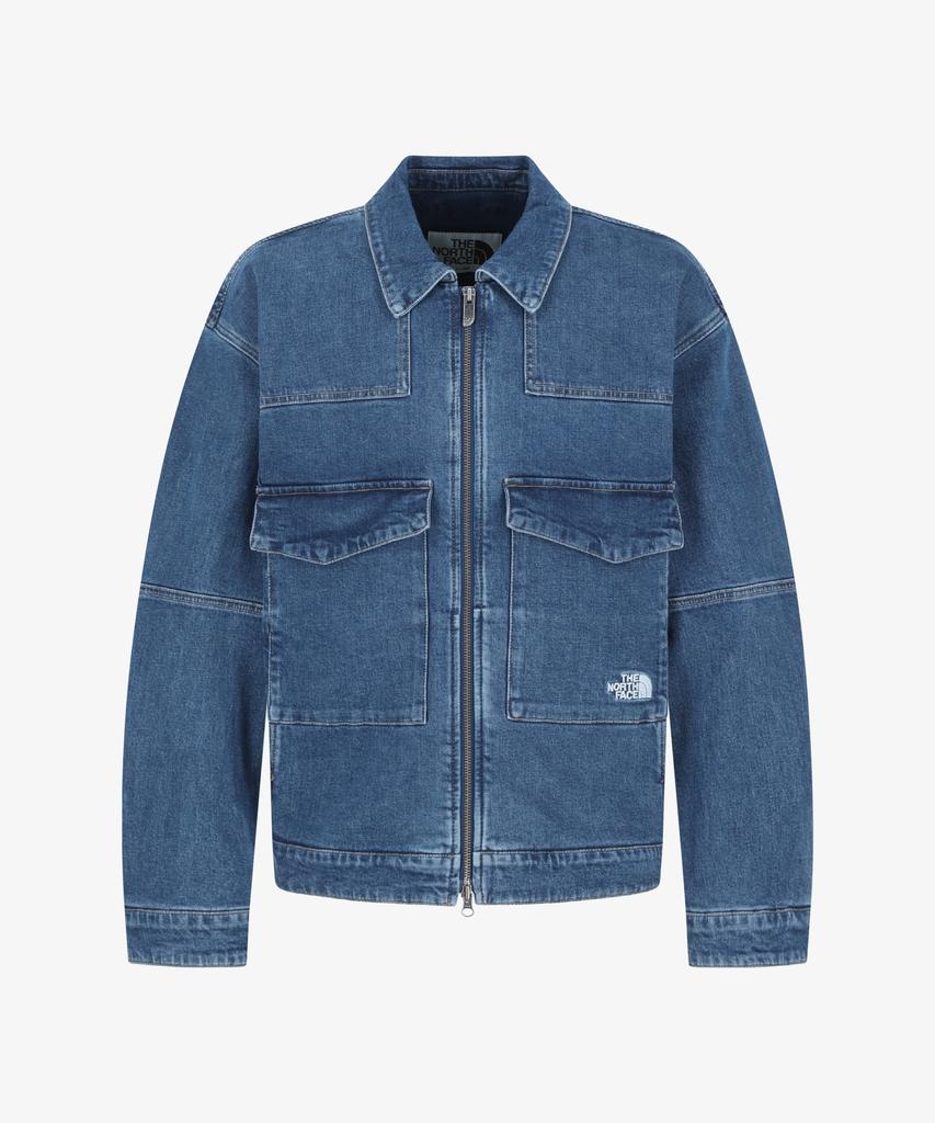 The North Face Nj3Br53K Denim Trucker Jacket Light_Blue