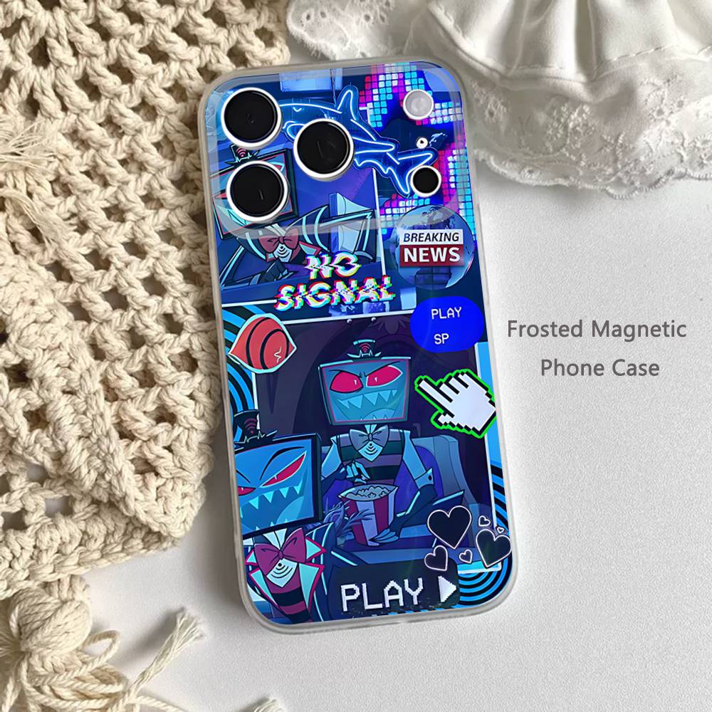 Доверьтесь Нам Чехол VOX H-HazbinS для iPhone 17,16,15,14,13,12,11 Pro,Max,Plus,Mini,Air,E Магнитный Матовый Прозрачный