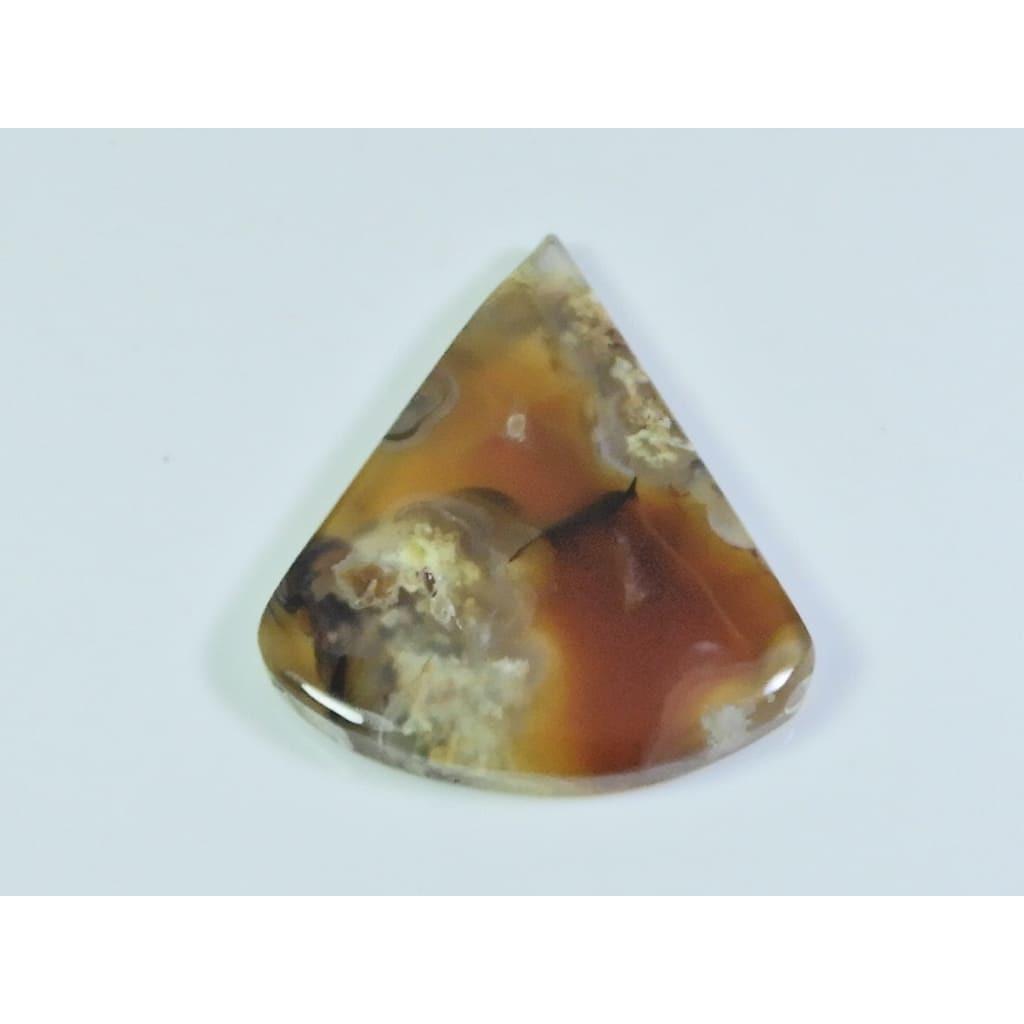 41Cts. Натуральный Древесный Моховой Агат Необычный Кабошон Свободный Драгоценный Камень 30X37X04ММ D-149