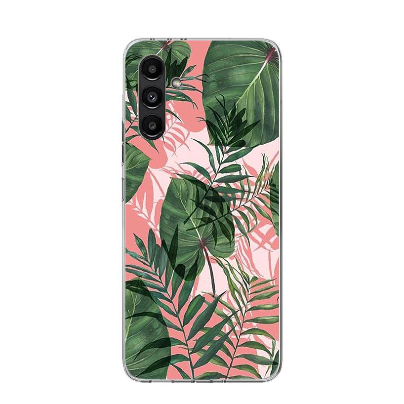 Летние тропические растения Зеленый лист Чехол для телефона Для Samsung Galaxy A16 A26 A36 A56 A15 A14 A13 A55 A54 A53 A35 A34 A33 A25 A24 A23
