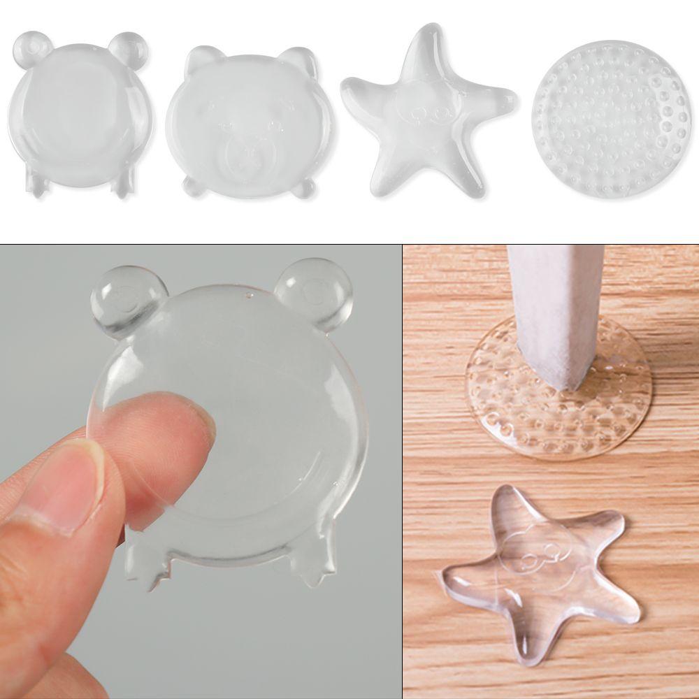Rubber Wall Crash Anti Collision pads Transparent Protection stickers Door Stops Handle Bumpers