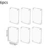 1/6pcs Acrylic Fridge Magnetic Picture Frame Magnetic Transparent Phots for Fridge Locker and Wall Decoration