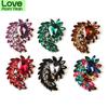 High -End Exquisite Fashion Creative Personality Rhinestone Glass Brooch Corsage Women 'S Clothing Accessories