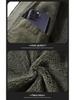 Men's Plus Velvet Thick Flight Jacket - Autumn/Winter Casual Solid Color Sports Coat