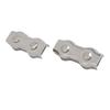 2Pcs M10 Duplex Wire Rope Grip Stainless Steel Cable Clamps Caliper Rigging Hardware