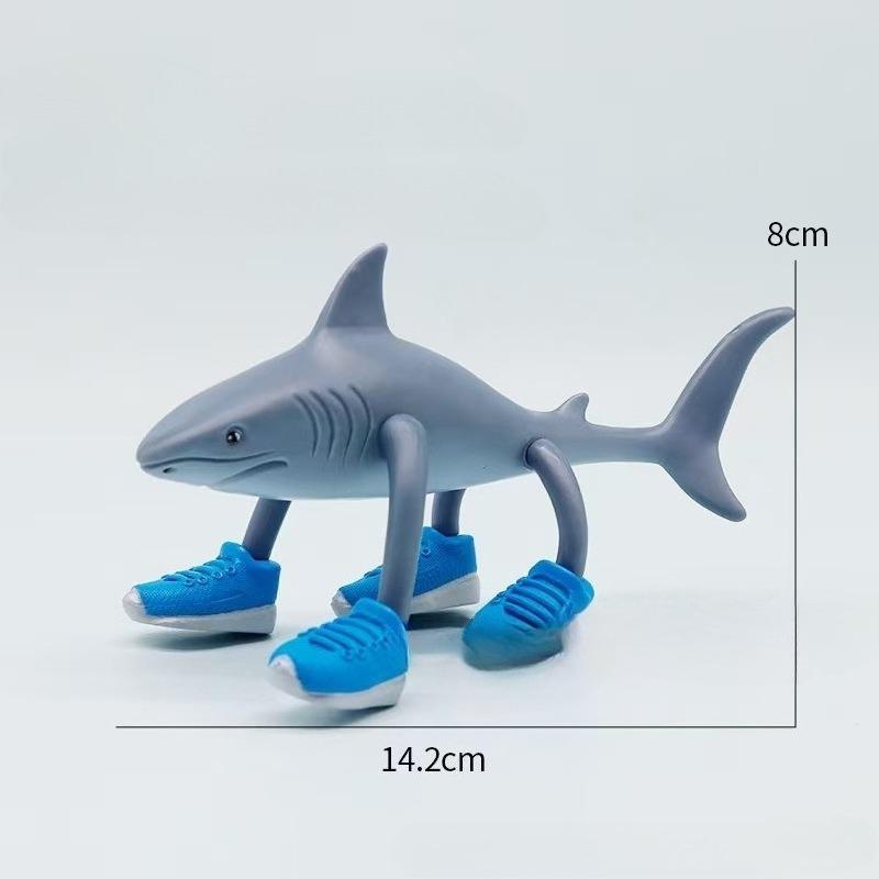 Italian Tung Tung Tung Sahur Collectible Figurine Tralalero Tralala Shark Ballerina Cappuccino Toys Figure Desk Decor Gift