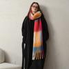 Scarf for Women In Winter, Imitation Cashmere, Checkered Tassel, Scarf, Shawl, Thick and Warm, Scarf