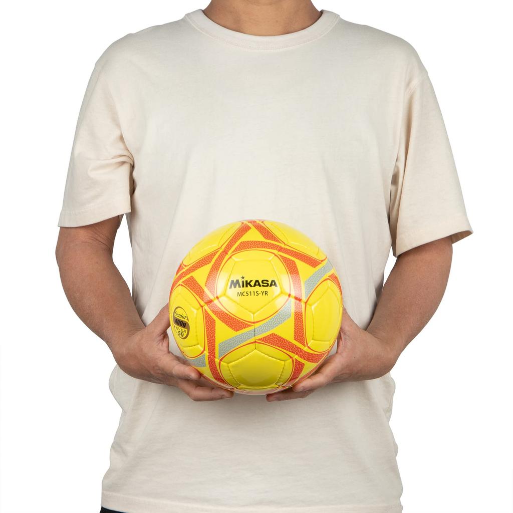 Mikasa (MIKASA) Soccer Ball Training Size 5, Approx. 400g, Yellow/Red, Hand-Sewn Ball, MC511S-YR, Recommended Pressure 0.6