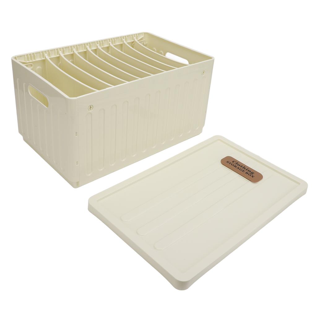 Foldable Closet   9 Grids Wardrobe Clothing Storage Bin with Lid Washable Stackable Folding Box for Pants Sweater Shirt