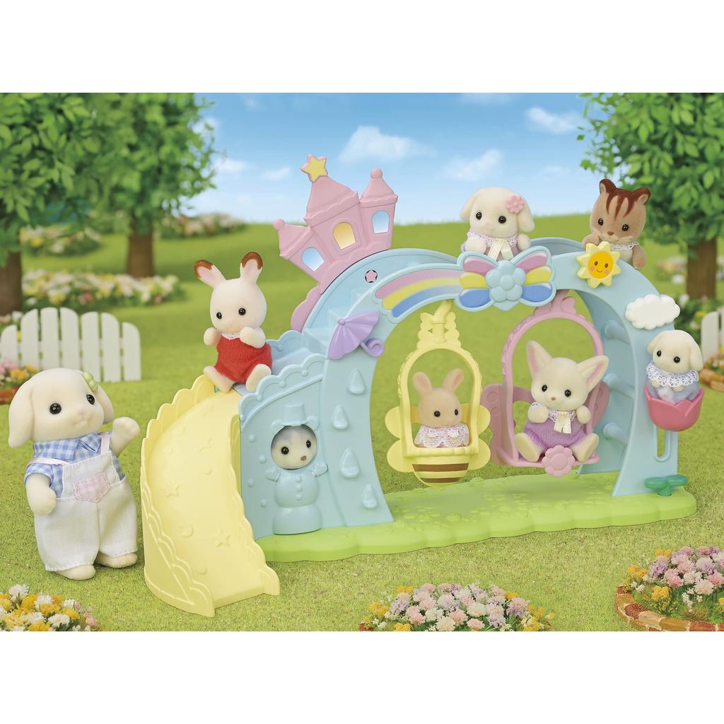 Epoch Sylvanian Families Хойкуэн Игровое оборудование Качели Сертификация ST Возраст Игрушка Кукольный домик Sylvanian Families [Набор Накаёси] S-71 3+