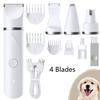 Pet Shaving Care Set Low Noise Cordless with Ceramic Blades 4 Guide Combs Electric Dog Clippers Pet Grooming
