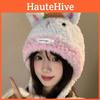 Rabbit Cute Ear Winter Hat For Women Hand Knitted Warm And Chic Accessory Cozy