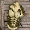 Greek Spartan Arena Cuirass Armor Medieval Replica Defined Muscle Front & Back
