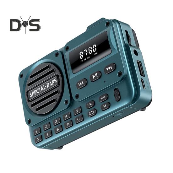 Portable Radio Bluetooth-compatible Speaker Digital Display Battery Operated AM/FM Radio Handheld Wireless Speaker
