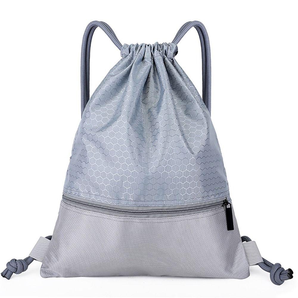1Pcs Basketball Helmet Storage Sports Drawstring Pocket Outdoor Zipper Bag Simple Fitness Backpack