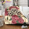 Candy Skull Blanket Skull Blanket Sofa Duvet Cover Travel Bedding Outlet Throw Blanket Flannel Blanket Bed Cover